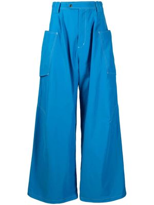 Kiko Kostadinov Meno wide-leg cargo trousers - Blue