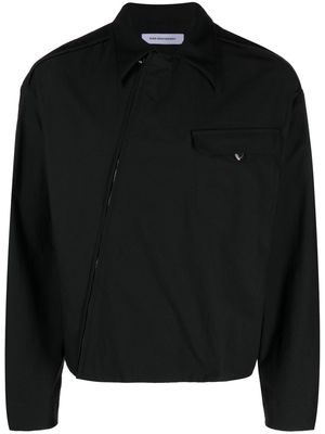 Kiko Kostadinov Murad asymmetric zip-up jacket - Black