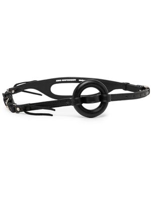 Kiko Kostadinov sculpted asymmetric belt - Black