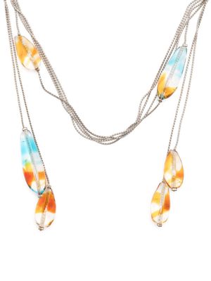 Kiko Kostadinov Sidhe glass necklace - Silver