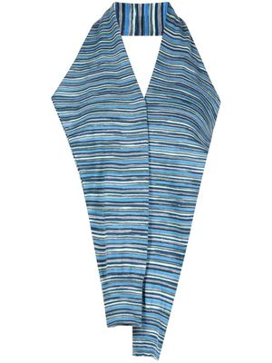 Kiko Kostadinov sleeveless draped top - Blue