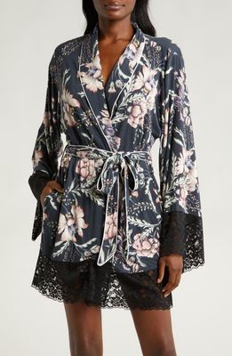 KILO BRAVA Floral Robe in Botanical Night 