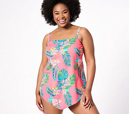 Kim Gravel x Swimsuits For All Scarf Tankini with Brief Set