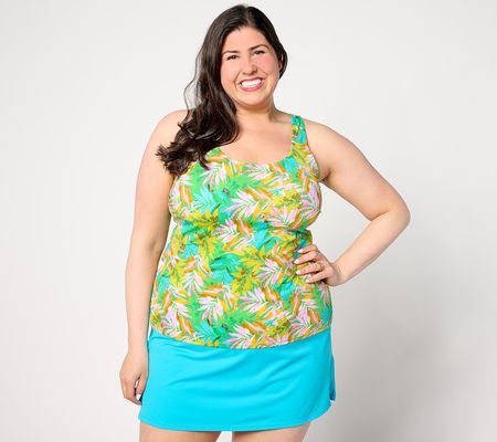 Kim Gravel x Swimsuits For All Scoop Neck Tankini & Skirt