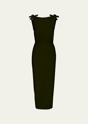 Kim Midi Dress with Bow Details