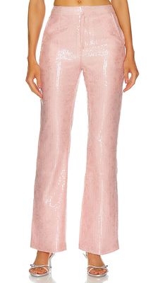 Kim Shui Pailette Pants in Pink