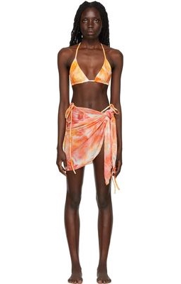 KIM SHUI SSENSE Exclusive Orange String Bikini