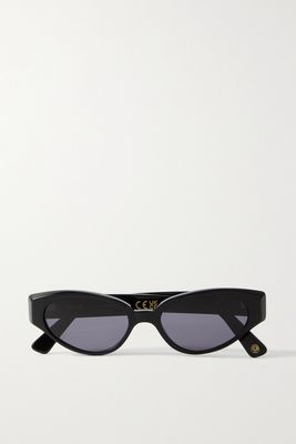 Kimeze - Gabriel Cat-eye Acetate Sunglasses - Black