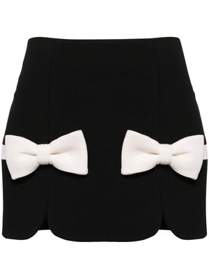 Kimhekim bow detailing woolen skirt - Blue