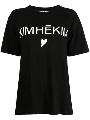 Kimhekim logo-print T-shirt - Black