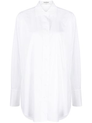 Kimhekim long-sleeved cottons hirt - White