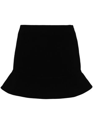 Kimhekim peplum-hem knitted miniskirt - Black