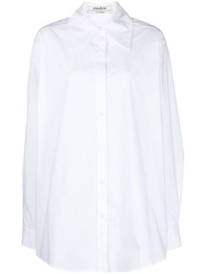 Kimhekim poplin-texture cotton shirt - White