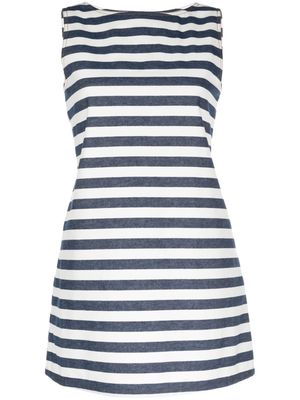 Kimhekim sleeveless striped cotton dress - Blue