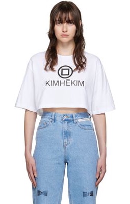 KIMHEKIM White Cropped T-Shirt