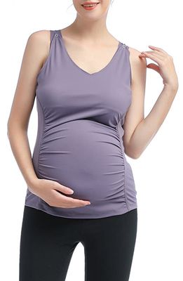 Kimi and Kai Essential Maternity/Nursing Tank in Lavender 