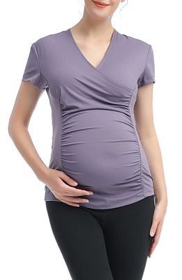 Kimi and Kai Essential Maternity/Nursing Top in Lavender