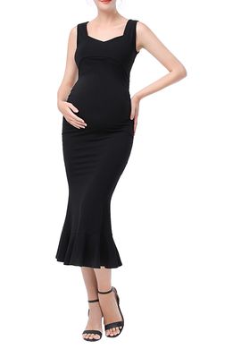 Kimi and Kai Ethel Maternity Mermaid Dress in Black