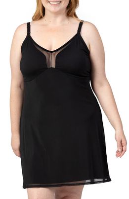 Kindred Bravely Aurora Maternity/Nursing Nightgown in Black 