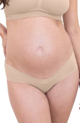 Kindred Bravely Grow With Me Hipster Maternity Briefs in Beige