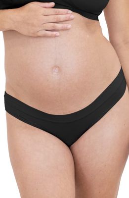 Kindred Bravely Grow With Me Maternity Thong in Black