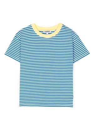 KINDRED contrast-trim short-sleeve T-shirt - Blue