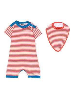 KINDRED contrast-trim striped pyjamas