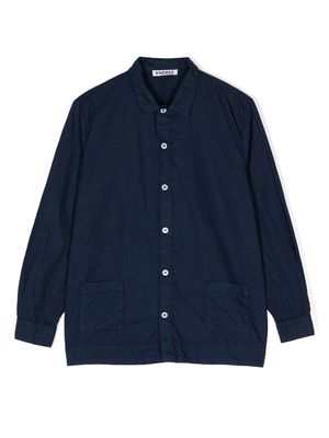 KINDRED patch-pocket long-sleeve shirt - Blue
