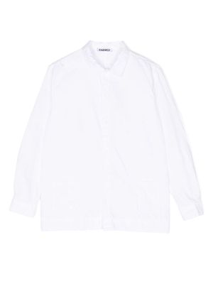 KINDRED patch-pocket long-sleeve shirt - White