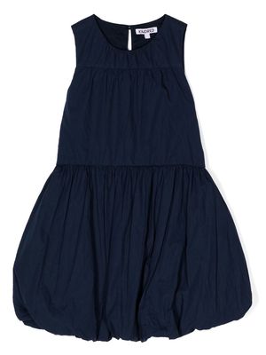 KINDRED puffball-hem organic-cotton dress - Blue