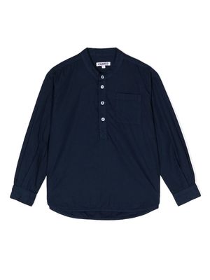 KINDRED round-collar long-sleeve shirt - Blue