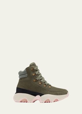 Kinetic Impact Suede Lace-Up Boots