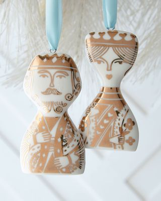 King & Queen Ornament Set