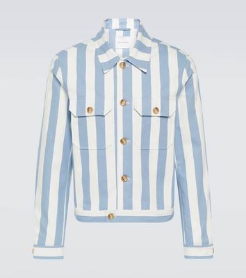 King & Tuckfield Striped cotton jacket