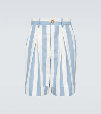 King & Tuckfield Striped cotton shorts