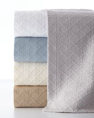 King Marcus Collection Cane Matelasse Coverlet
