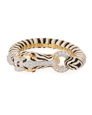 Kingdom 18k Gold Zebra Bracelet w/ Diamonds