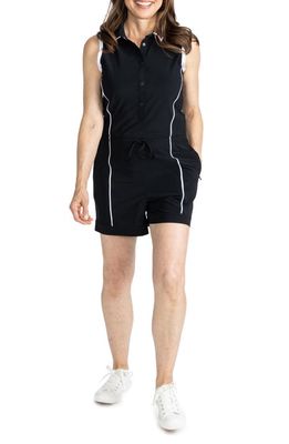 KINONA Style for Miles Sleeveless Golf Romper in Black