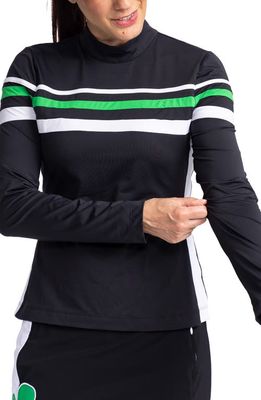 KINONA Winter Rules Long Sleeve Performance Golf Top in Black