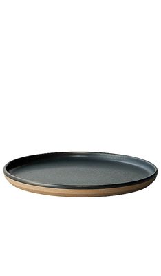 KINTO CLK-151 Ceramic Dinner Plate Set Of 3 in Black.