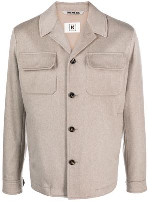 Kired button-up cashmere jacket - Neutrals