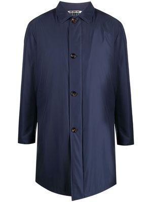Kired button-up trench coat - Blue