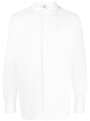Kired cotton-blend long-sleeve shirt - White