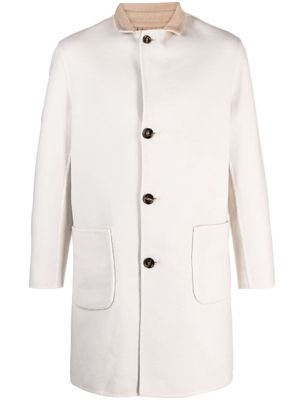 Kired Parana reversible cashmere coat - White