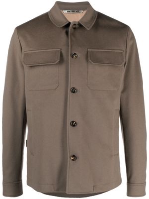 Kired patch-pockets wool jacket - Brown