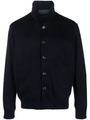 Kired Rondes high-neck virgin-wool jacket - Blue