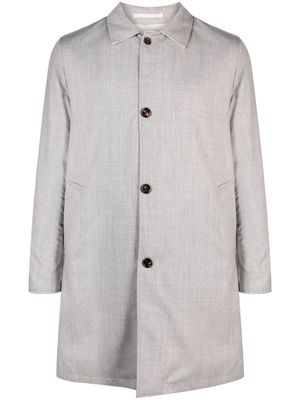 Kired single-breasted virgin wool coat - Grey