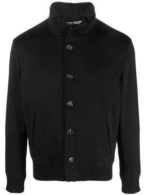Kired single-breasted virgin-wool jacket - Black