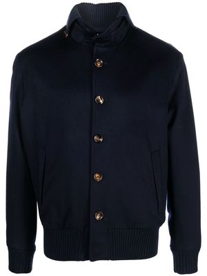 Kired virgin-wool bomber jacket - Blue