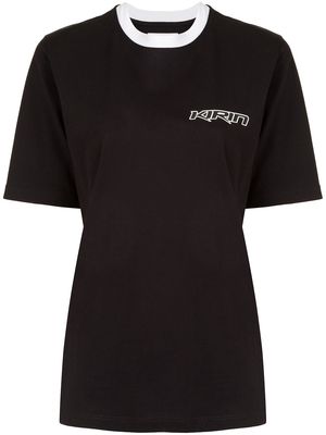 Kirin logo-print T-shirt - 1002 BLACK OPTICAL WHITE